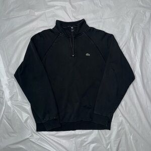 Lacoste Men's Black Zip-Up Sweater
